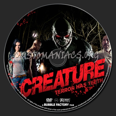 Creature dvd label