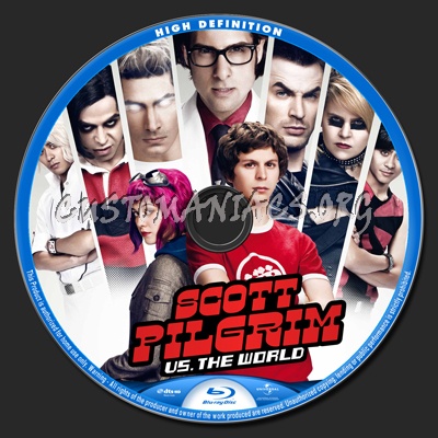 Scott Pilgrim vs The World blu-ray label