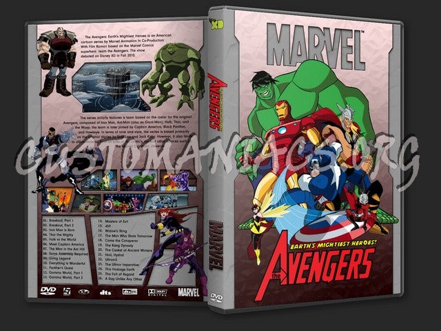 The Avengers Earth's Mightiest Heroes (Marvel Anime) dvd cover