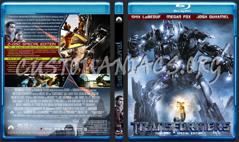 Transformers blu-ray cover