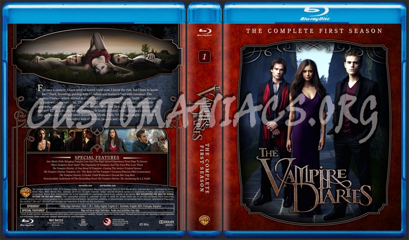 The Vampire Diaries - Season 1 blu-ray cover