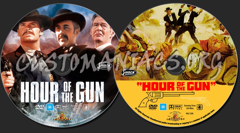 Hour of the Gun dvd label