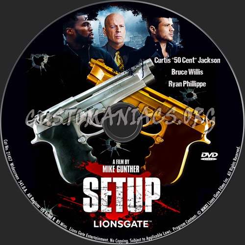 Setup dvd label