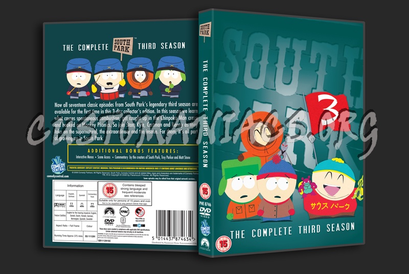 South Park Season 3 dvd cover