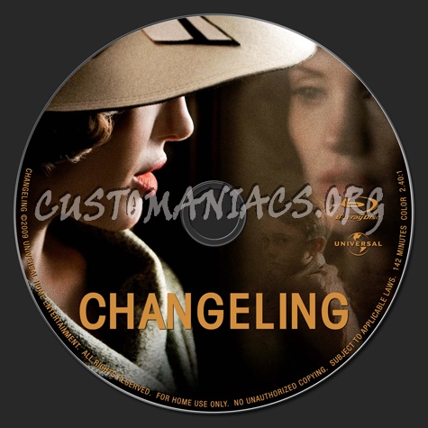 Changeling blu-ray label