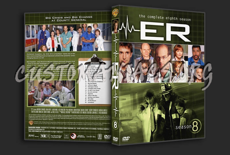 ER: Seasons 1-15 (3240x2175) dvd cover