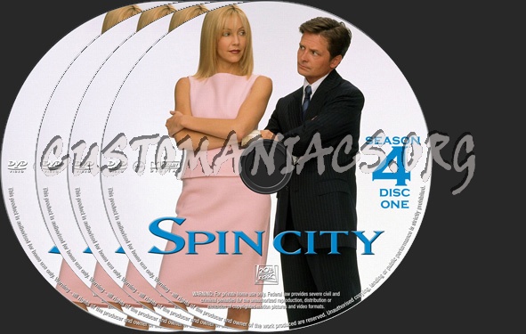 Spin City Season 4 dvd label