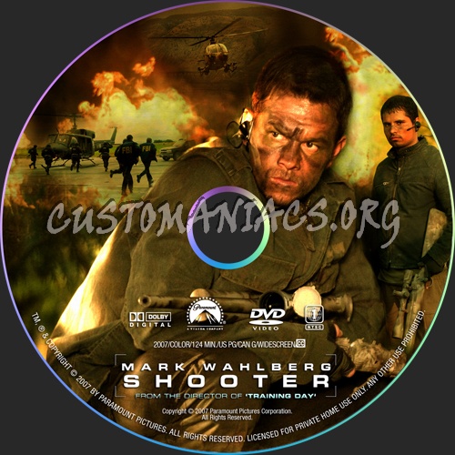 Shooter dvd label