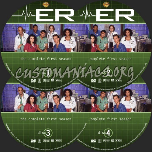 ER: Season 1 dvd label