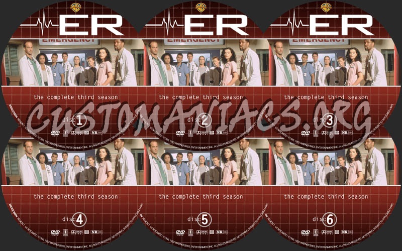 ER: Season 3 dvd label