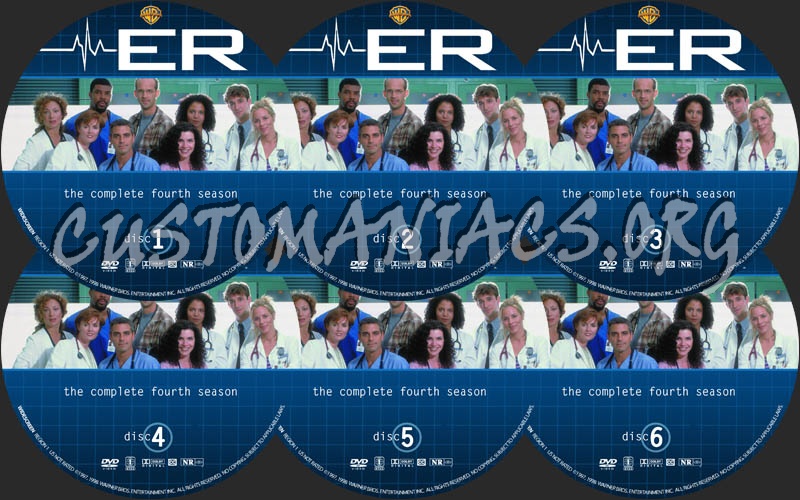 ER: Season 4 dvd label