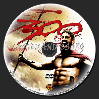 300 dvd label