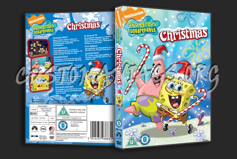 SpongeBob SqarePants Christmas dvd cover