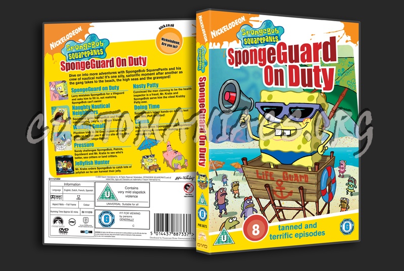 SpongeBob SquarePants SpongeGuard on Duty dvd cover