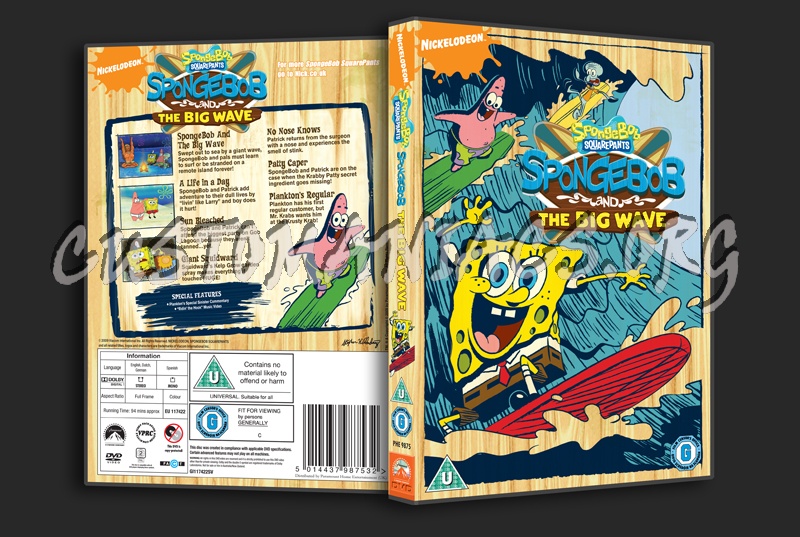 SpongeBob SquarePants The Big Wave dvd cover - DVD Covers & Labels