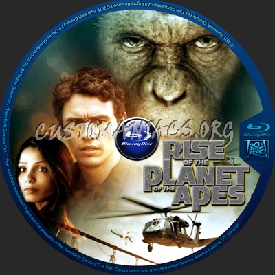 Rise of the Planet of the Apes blu-ray label