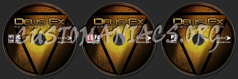 Deus Ex: Human Revolution dvd label