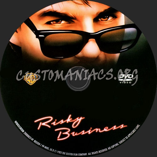 Risky Business dvd label