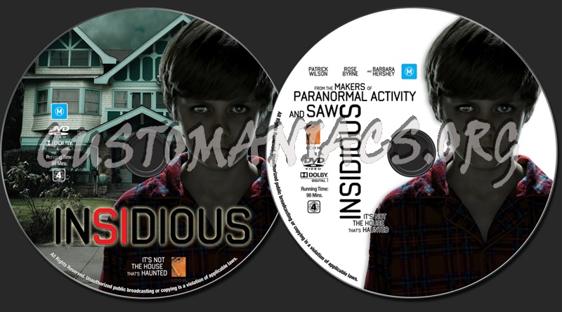 Insidious dvd label