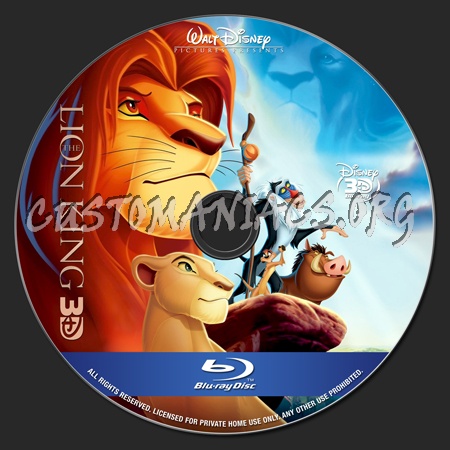 The Lion King blu-ray label