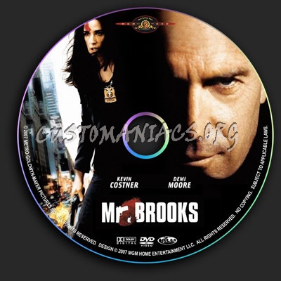 Mr Brooks dvd label