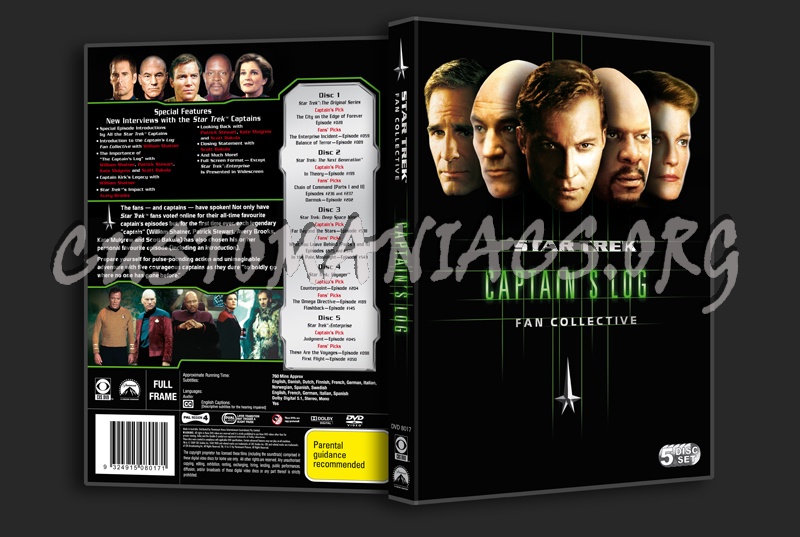 Star Trek Fan Collective Captain's Log dvd cover