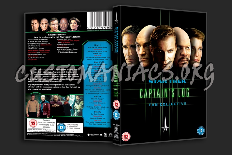 star trek captain's log dvd