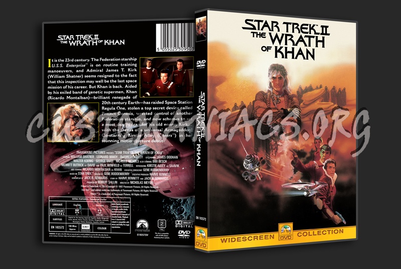 Star Trek II The Wrath of Kahn dvd cover