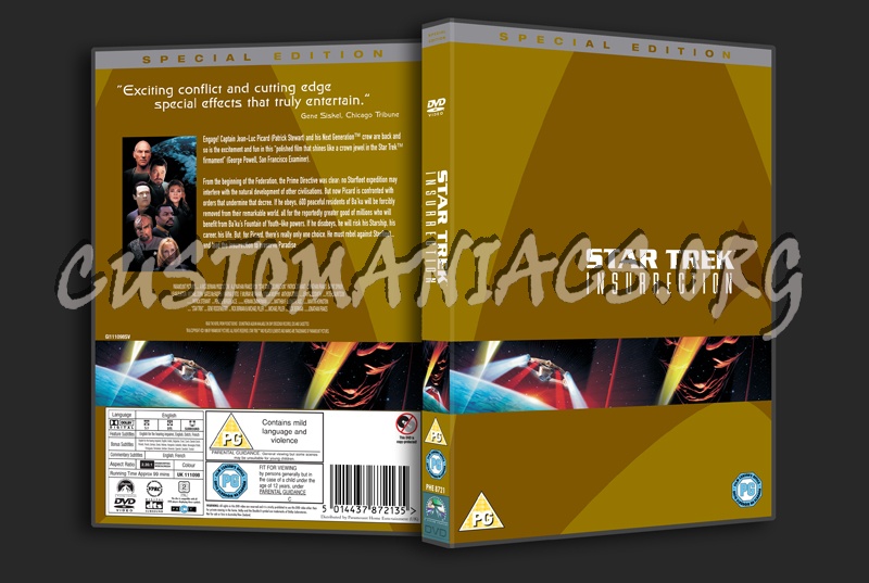 Star Trek Insurrection dvd cover