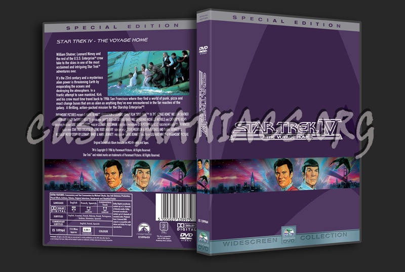 Star Trek IV The Voyage Home dvd cover