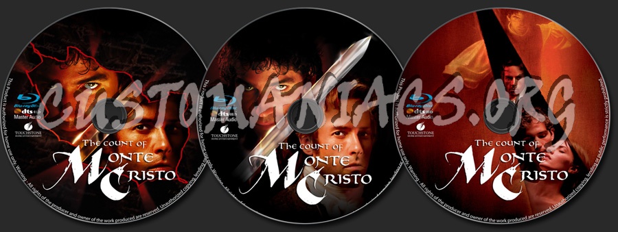 The Count of Monte Cristo blu-ray label