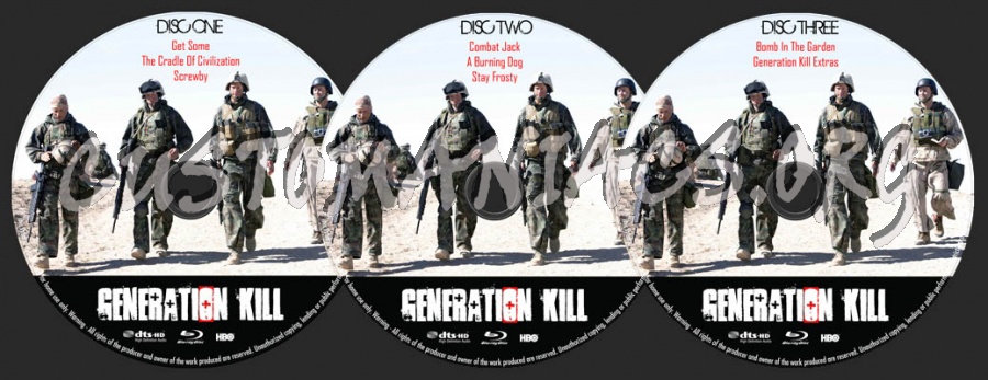 Generation Kill blu-ray label