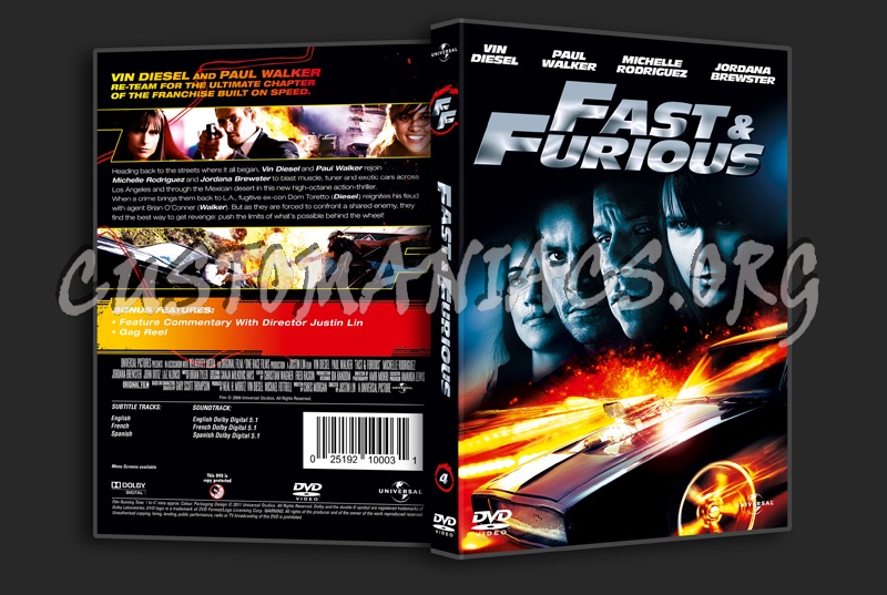 Fast And Furious dvd cover