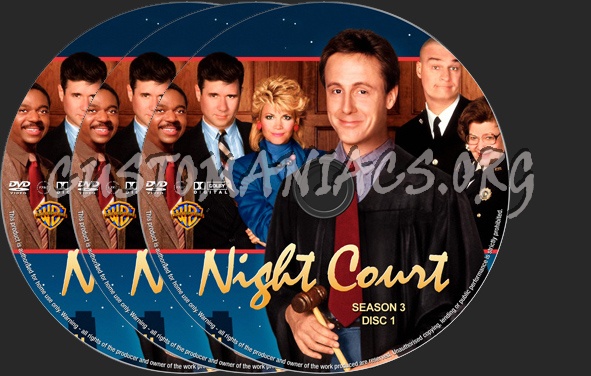 Night Court Season 3 dvd label