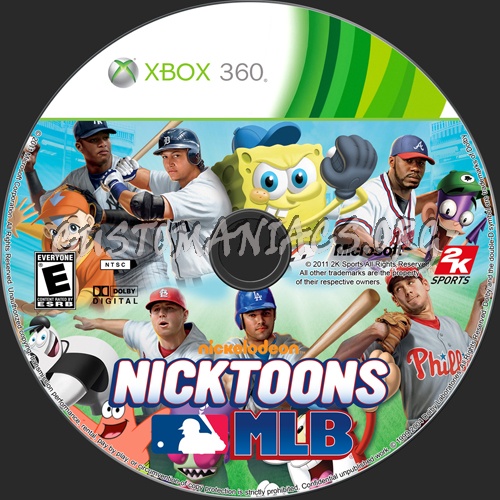 Nicktoons MLB dvd label