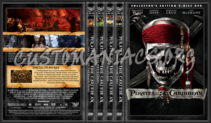 Pirates Of The Caribbean Collection dvd cover