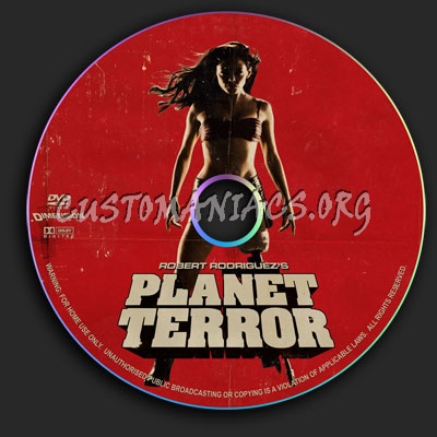 Planet Terror / Grindhouse dvd label