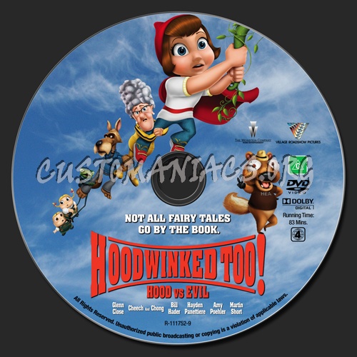 Hoodwinked Too! Hood vs Evil dvd label