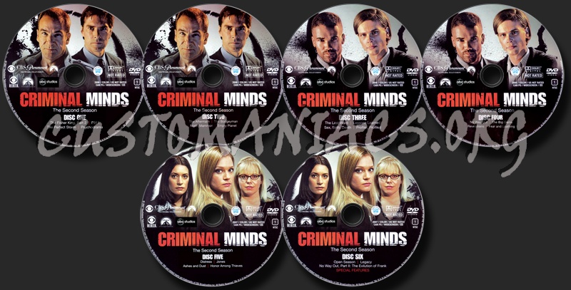 Criminal Minds Season 2 dvd label