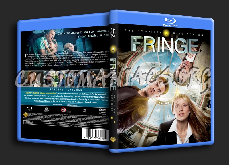 Fringe Season 3 blu-ray cover