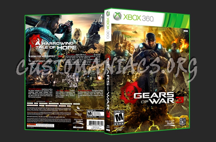 Gears of War 3 dvd cover