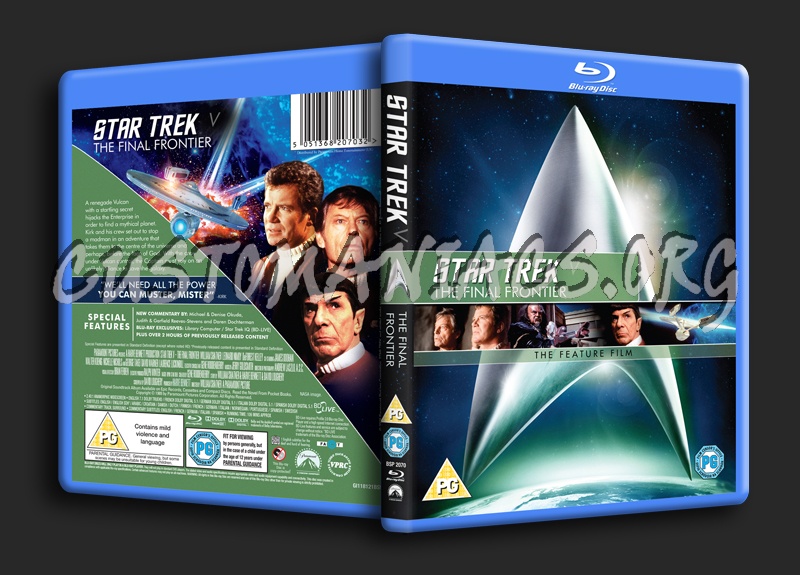 Star Trek V The Final Frontier blu-ray cover