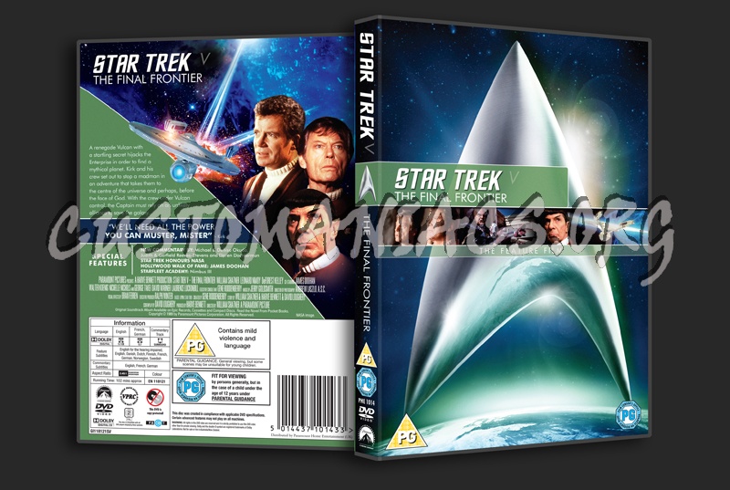 Star Trek V The Final Frontier dvd cover