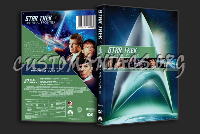 Star Trek V The Final Frontier dvd cover