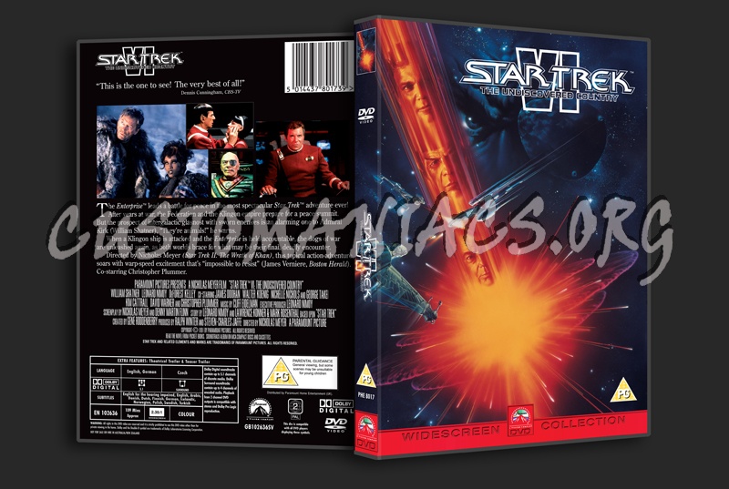 Star Trek VI The Undiscoverd Country dvd cover