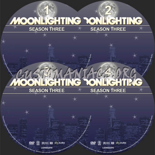 Moonlighting: Season 3 dvd label