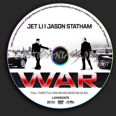 War dvd label