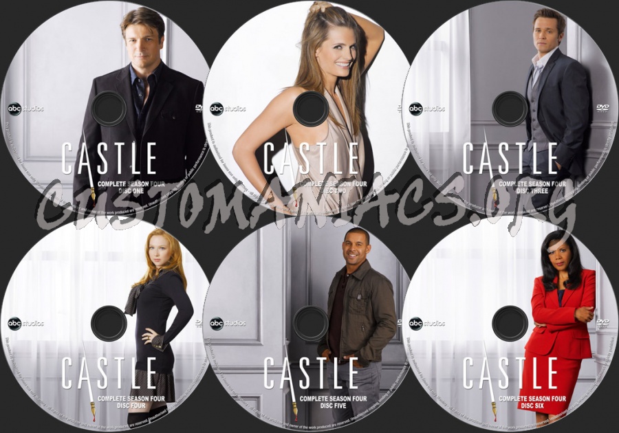 Castle Season 4 dvd label