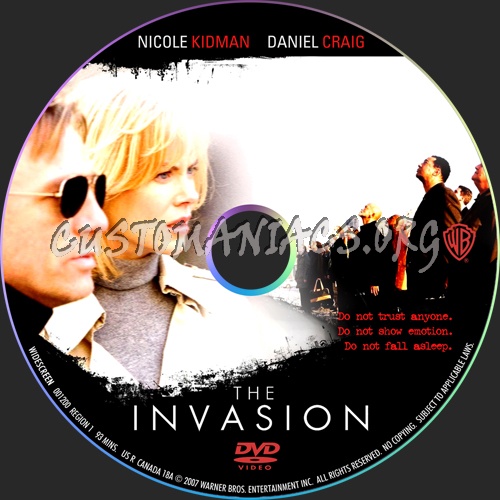 The Invasion dvd label