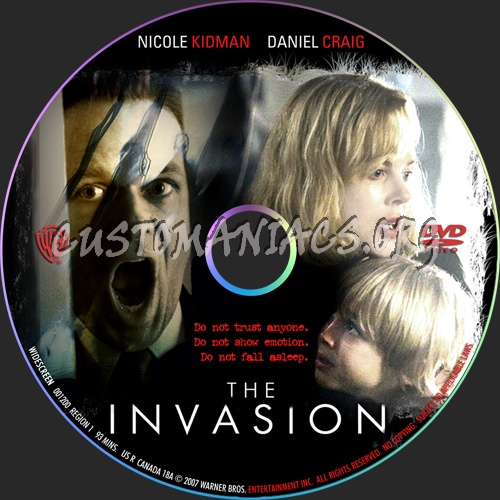 The Invasion dvd label